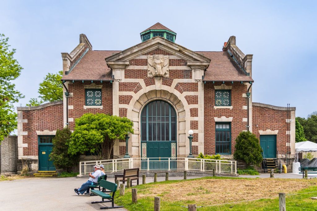 Historic Elephant House at Buffalo Zoo, Buffalo, New York, United States