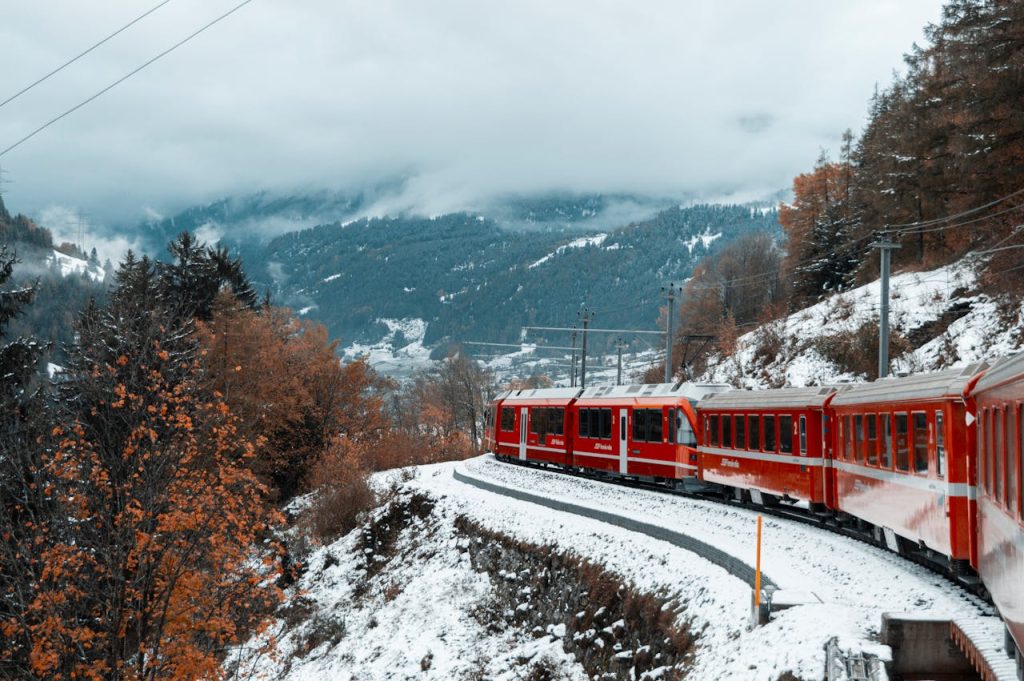 Swiss or French Alps by Train in Peak Weeks