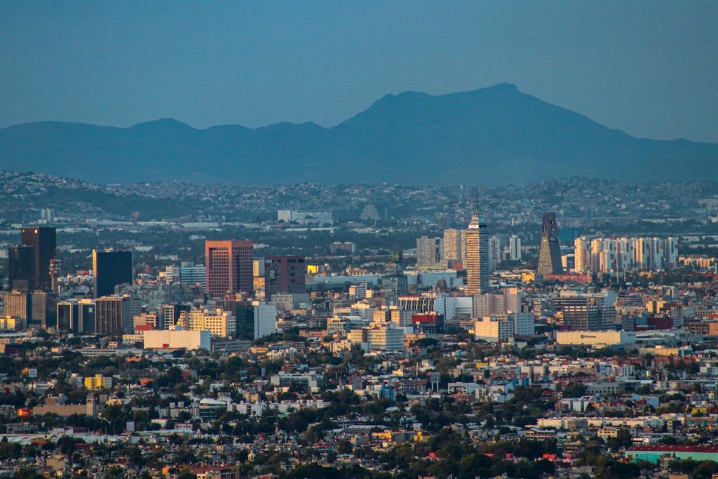 Panoramic View of Mexico City from Above