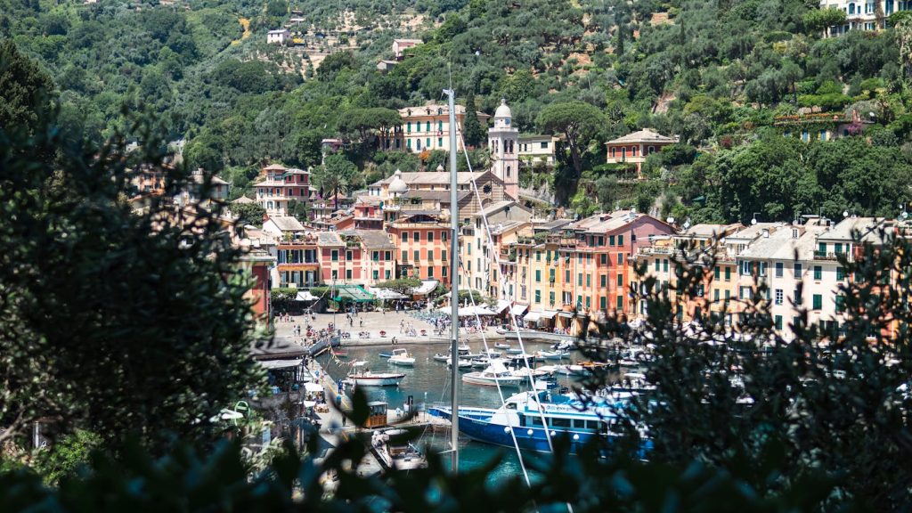 Charming Portofino Harbor in Springtime