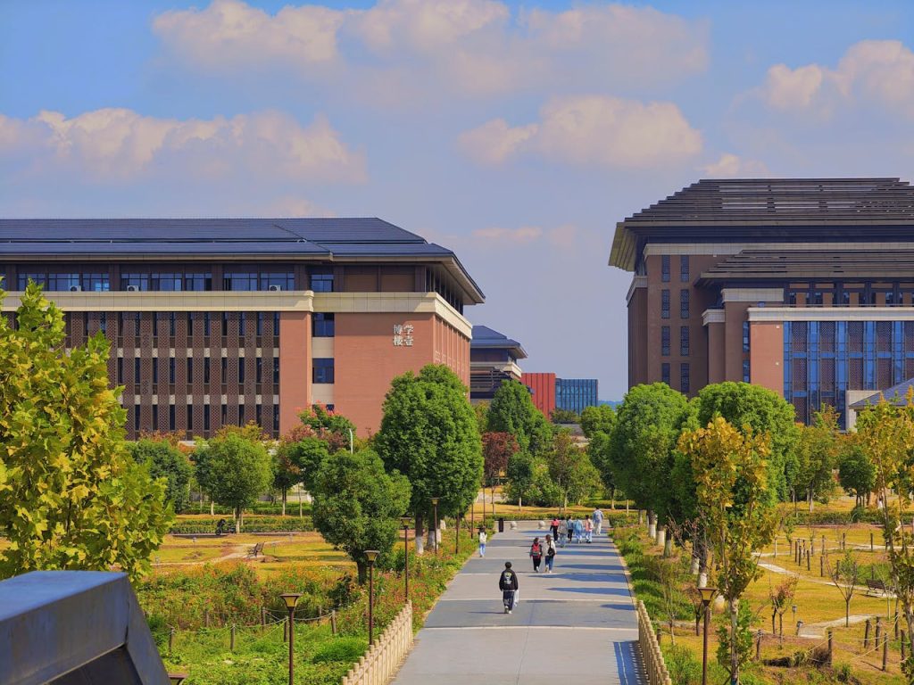 14 Moped Mazes Narrow With Near-Miss Mirrors – Her Life Adventures Modern Campus Buildings with Green Walkway