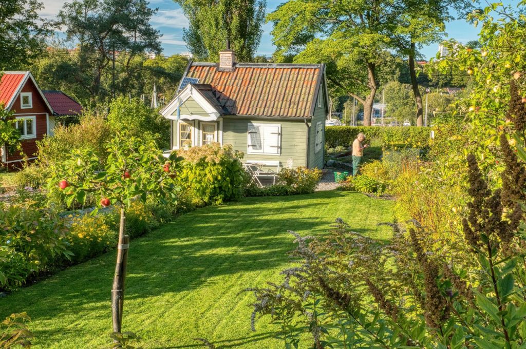 Charming Garden Cottage in Stockholm Summer in Sweden