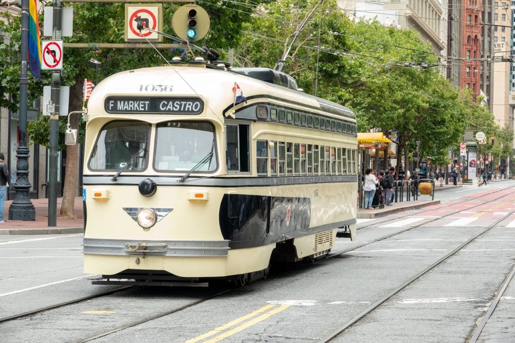 Historic San Francisco Streetcar on F Market & Castro Line