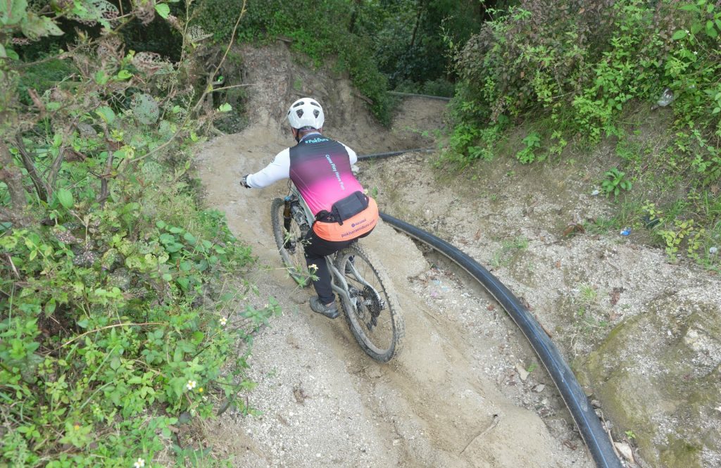 The Wet Switchback Descent
