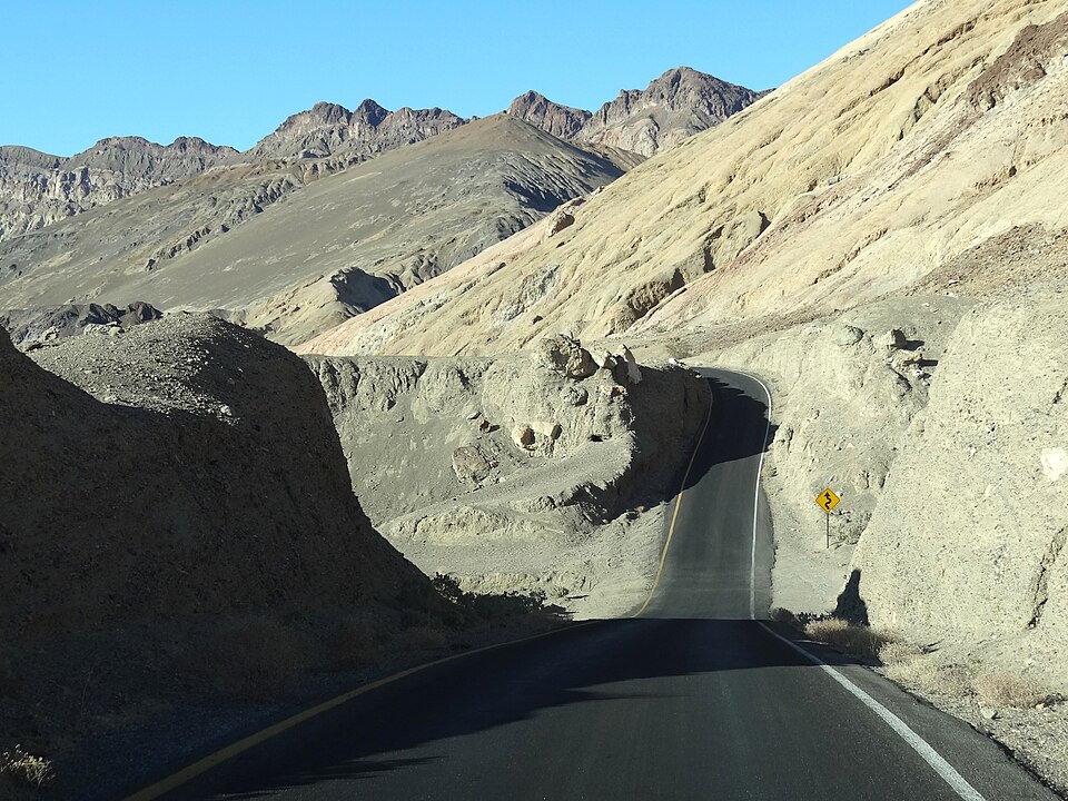 Artists Drive in Death Valley, California