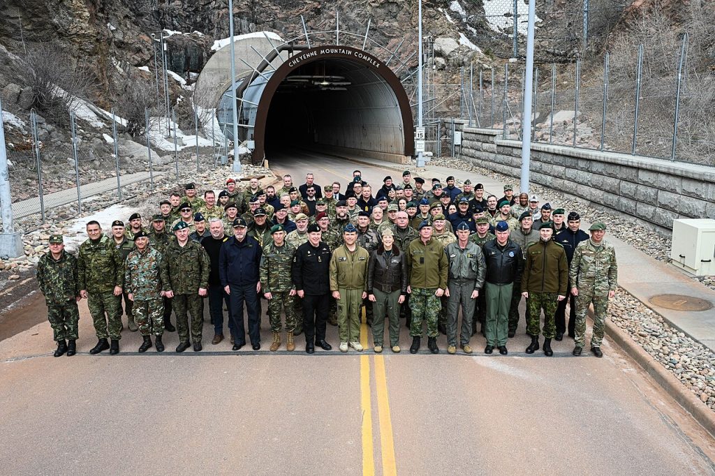 The NATO Military Committee and their staff gather at Cheyenne Mountain Space Force Station, Colorado Springs