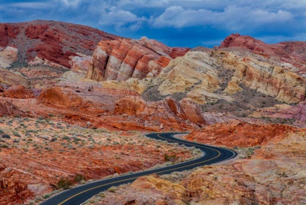 White Domes Road in Valley of Fire, Nevada