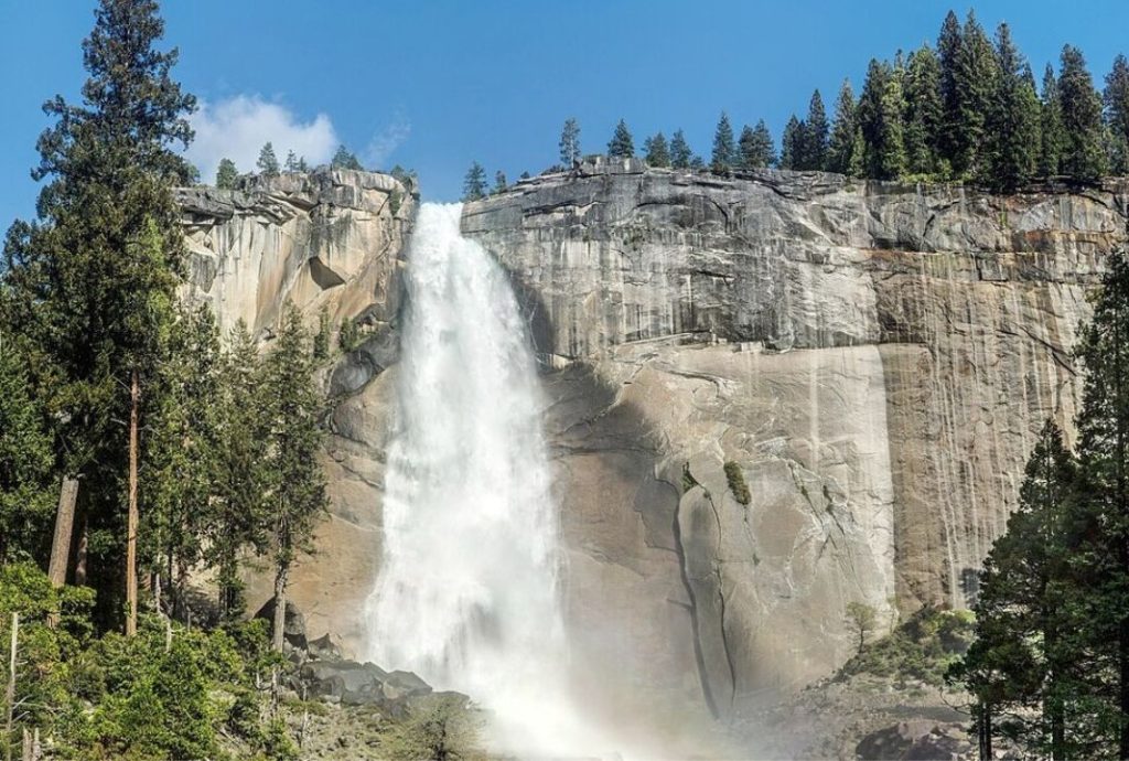 Vernal And Nevada Fall Via Mist Trail, California