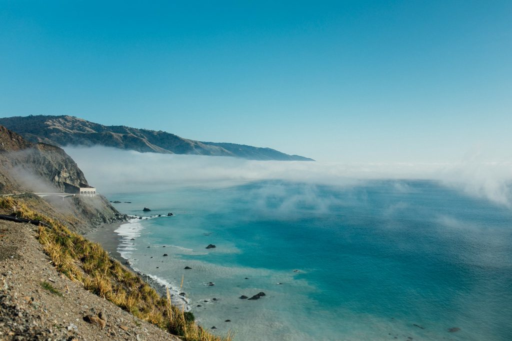 Big Sur’s Foggy Coastline, California