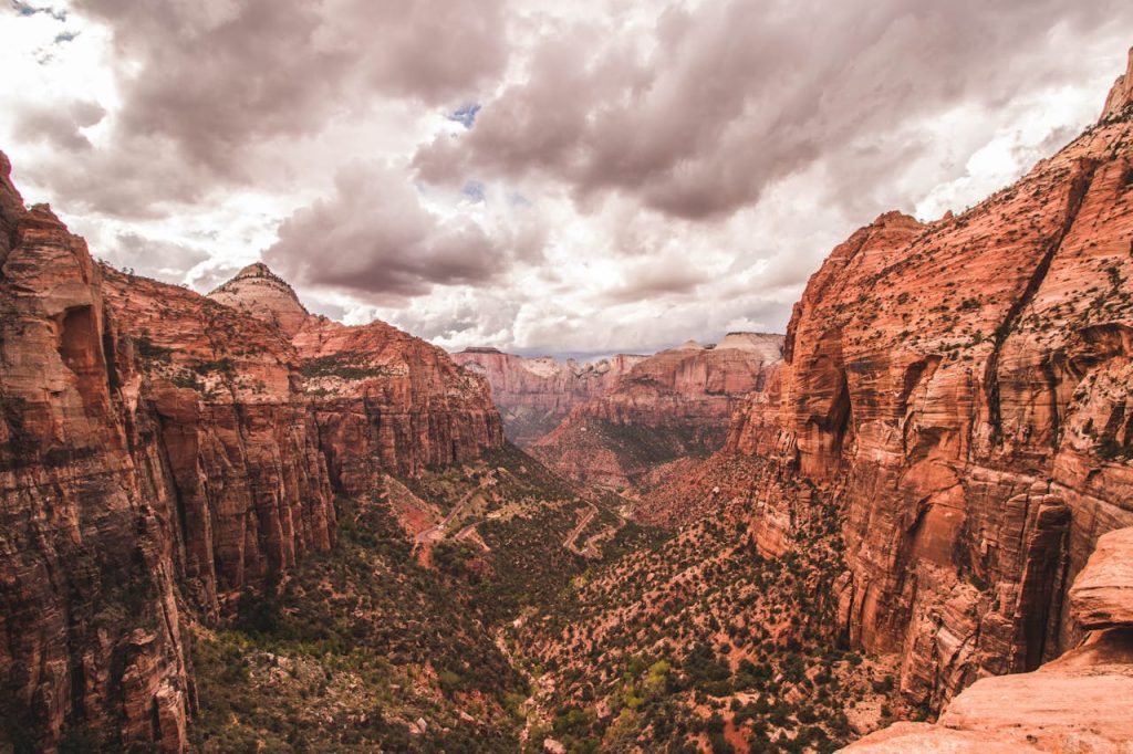 Breathtaking View of Zion Canyon in Utah