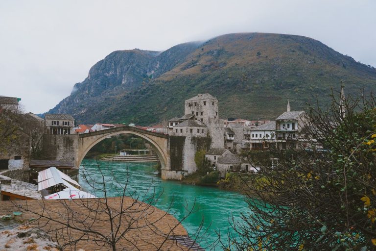 Old Bridge in Mostar in Bosnia