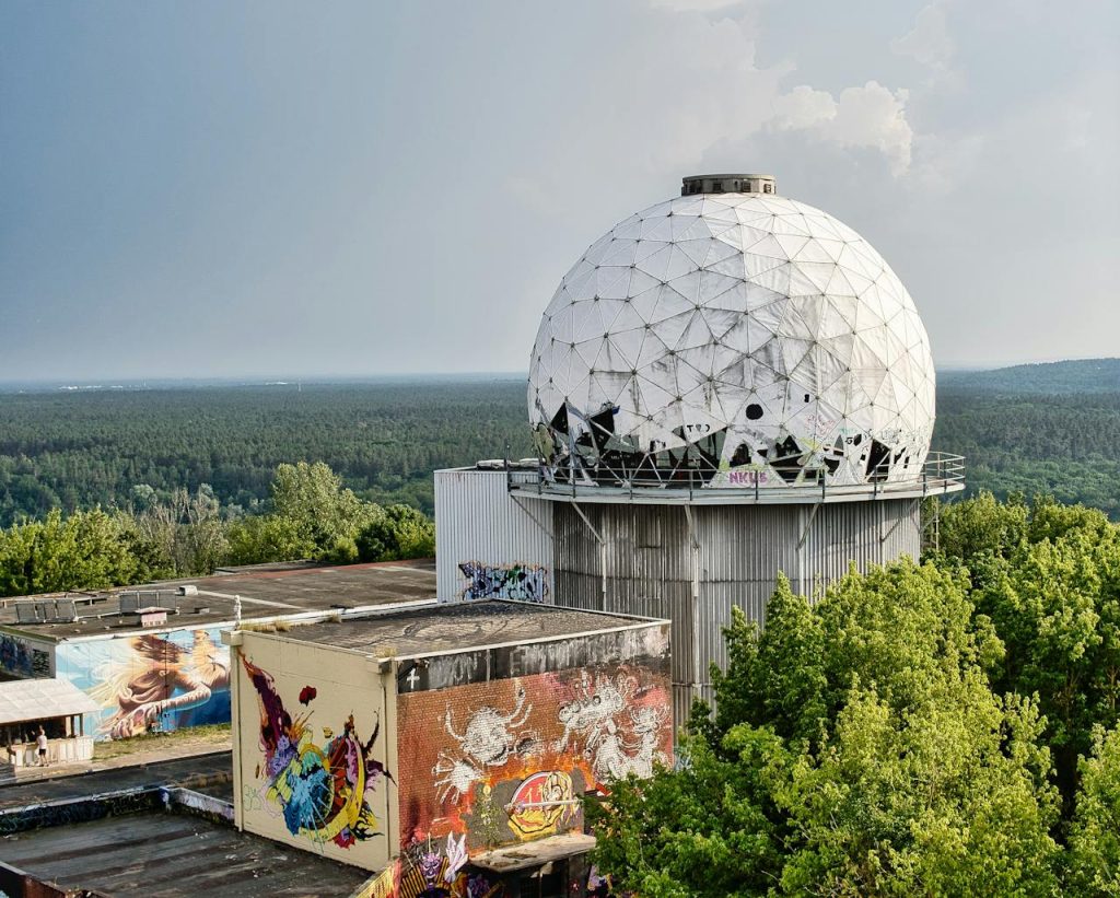 Dome of Former US Listening Station Tower in Berlin in Germany